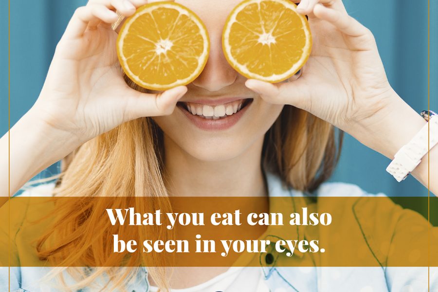 What you eat can also be seen in your eyes