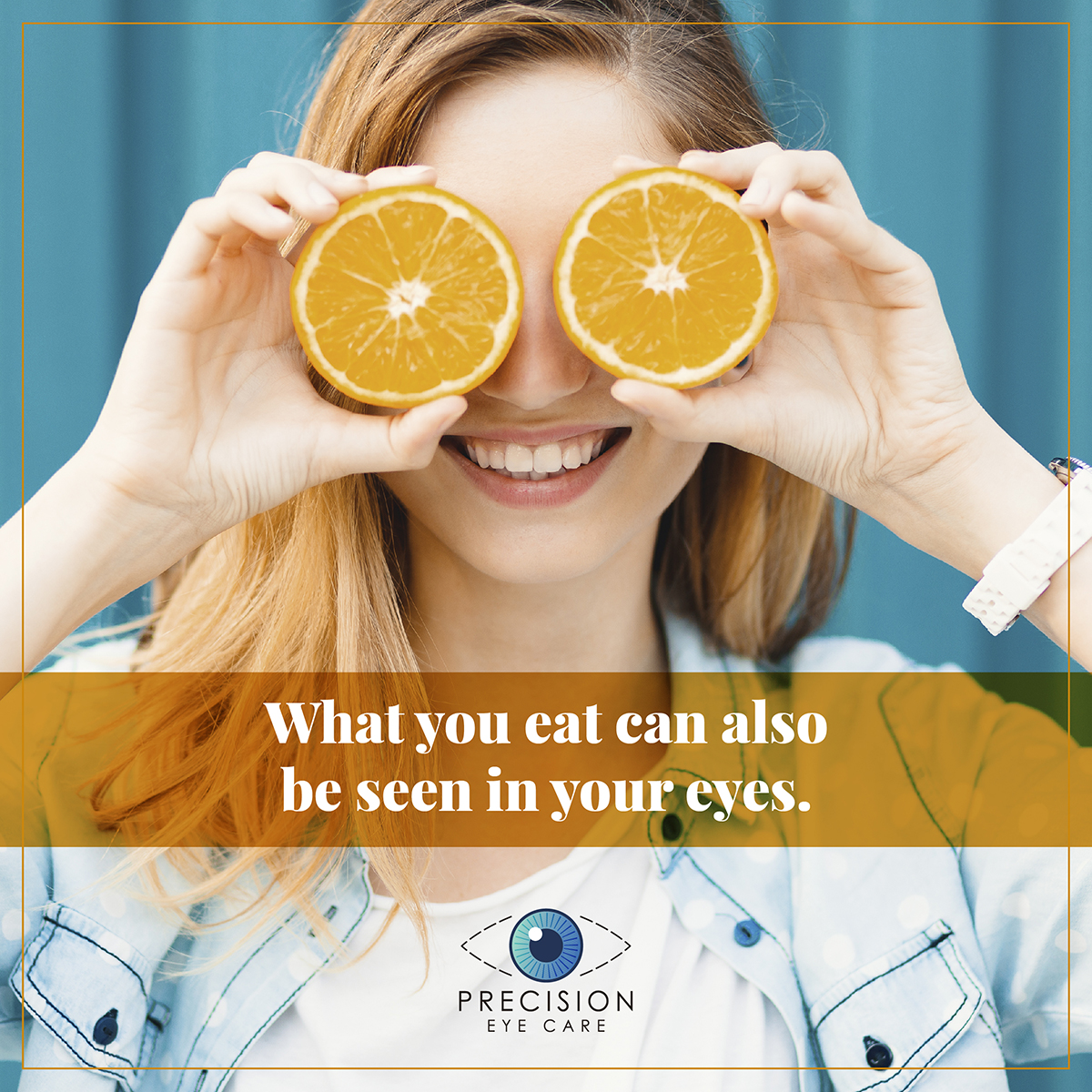 What you eat can also be seen in your eyes