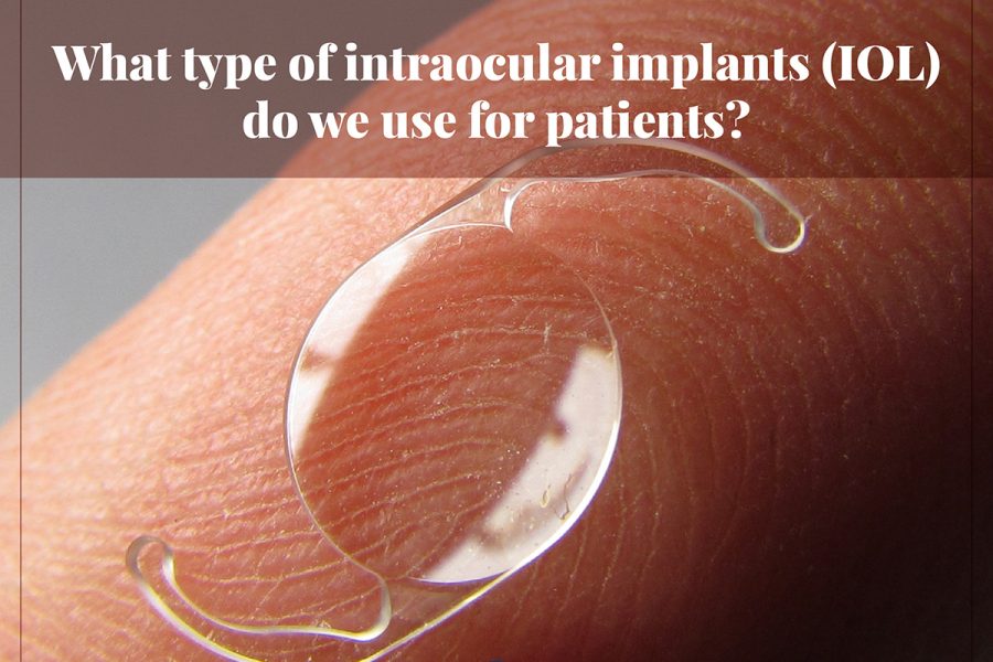 Intraocular implants (IOL)