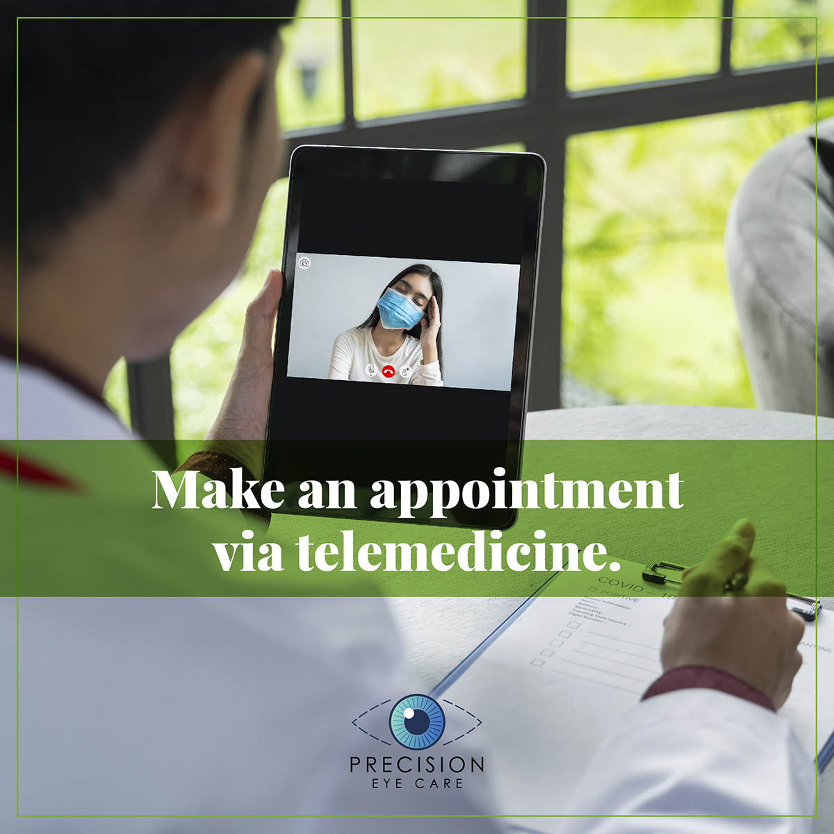 Make an appointment via telemedicine