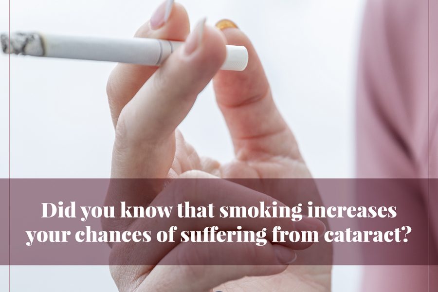 Smoking also affects your eye health