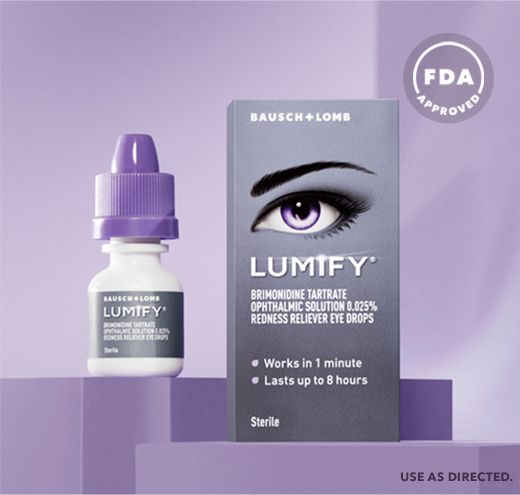 Redness reliever eye drops – LUMIFY